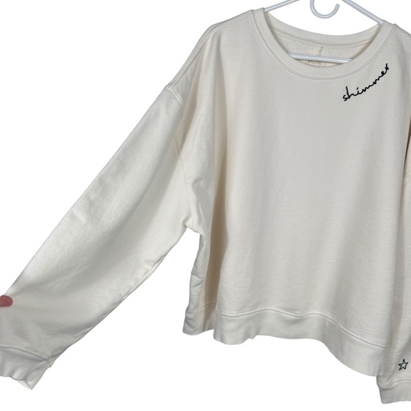 Pilcro 'Shimmer' Embroidered Sweatshirt, Size XL - Picture 10 of 15